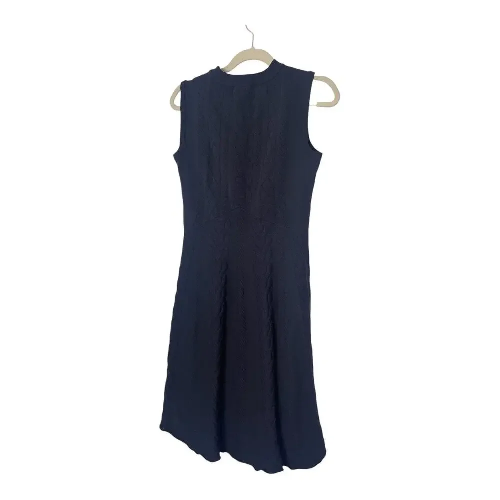 Tory Burch Palais Merino Wool Sweater Dress Cable Knit Party Cocktail Office XS